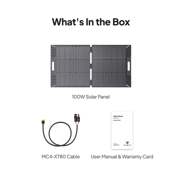 BLUETTI 100W Foldable Solar Panels - 2 Foldes - 2026 New - Terra Fantasy