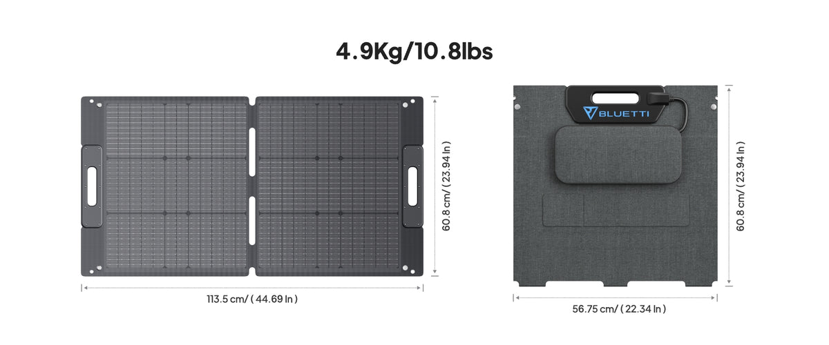 BLUETTI 100W Foldable Solar Panels - 2 Foldes - 2026 New - Terra Fantasy