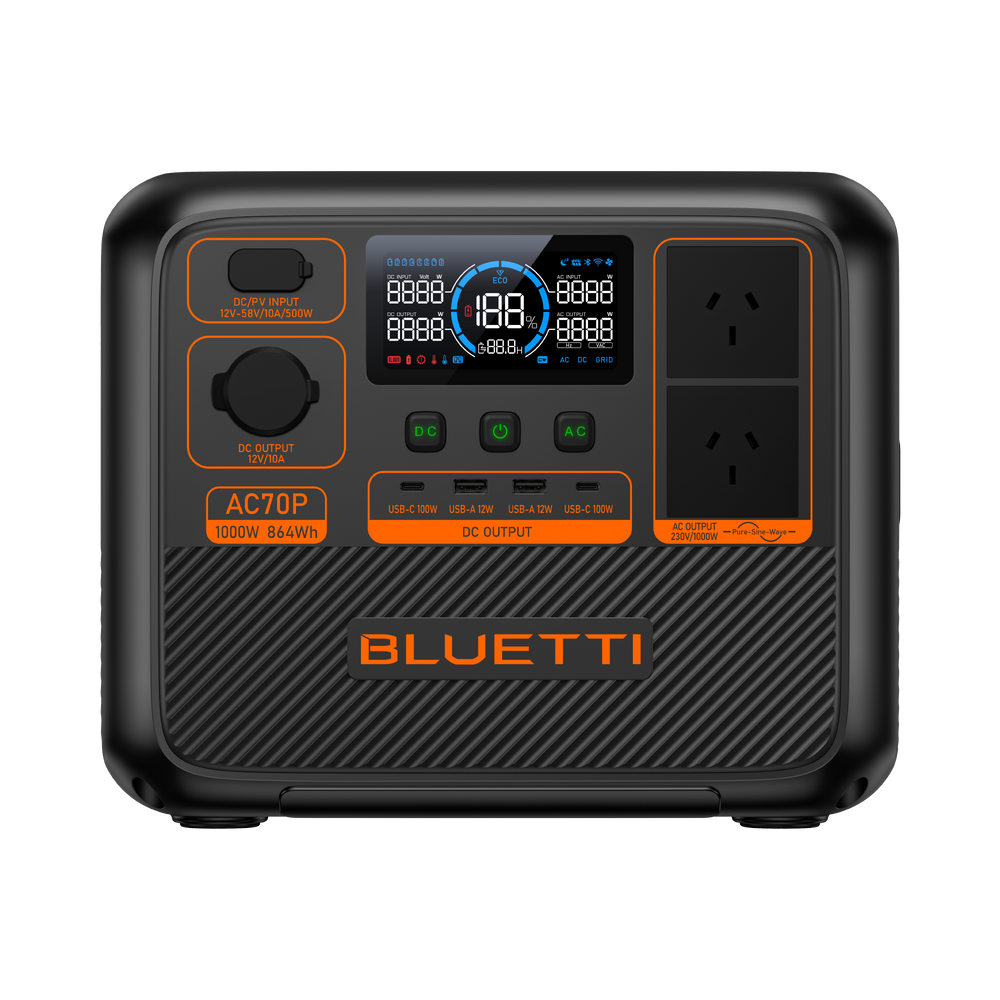 BLUETTI AC70P Portable Power Station 1000W