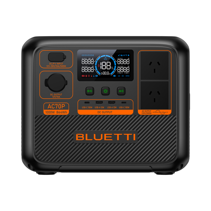 BLUETTI AC70P Portable Power Station 1000W