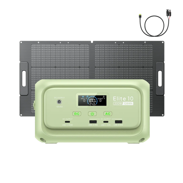 BLUETTI ELITE10 Mini Portable Power Station 200W 128Wh - Terra Fantasy